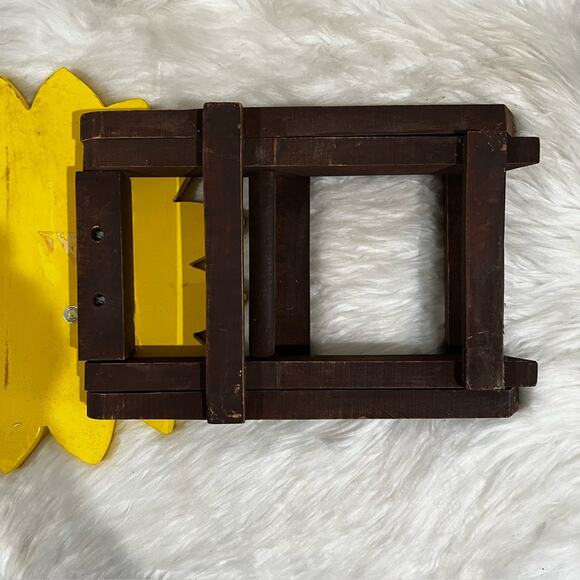 NEW Sunflower Rustic Farmhouse Handcrafted Folding Plant Stand 19” - Picture 9 of 16